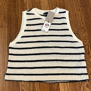 Massimo Dutti striped top size L. Never worn.